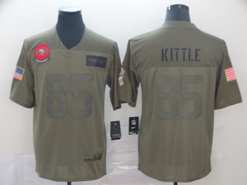 Men's San Francisco 49ers George Kittle #85 Brown Jersey
